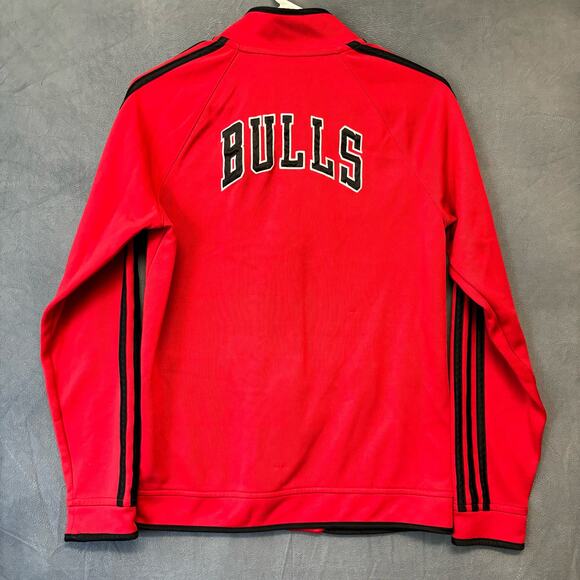 Chicago Bulls Jacket Mens XS Adidas x NBA Embroidered Logo Full Zip Basketball - Picture 1 of 12